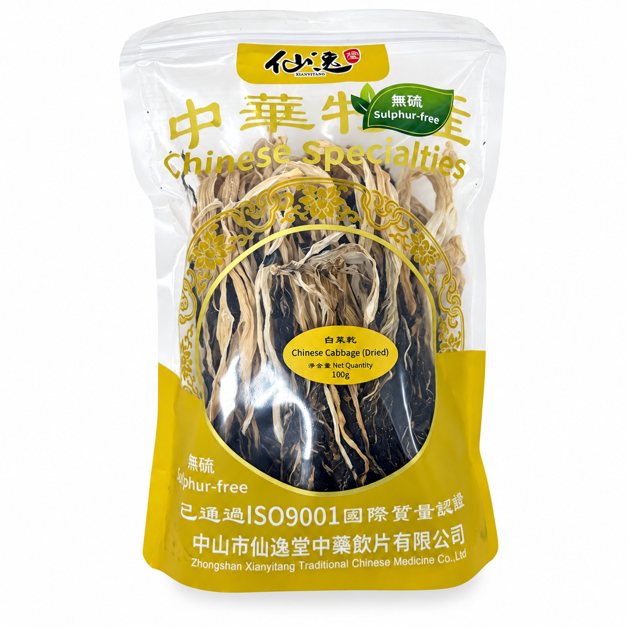 白菜乾 100 g 真實包裝參考