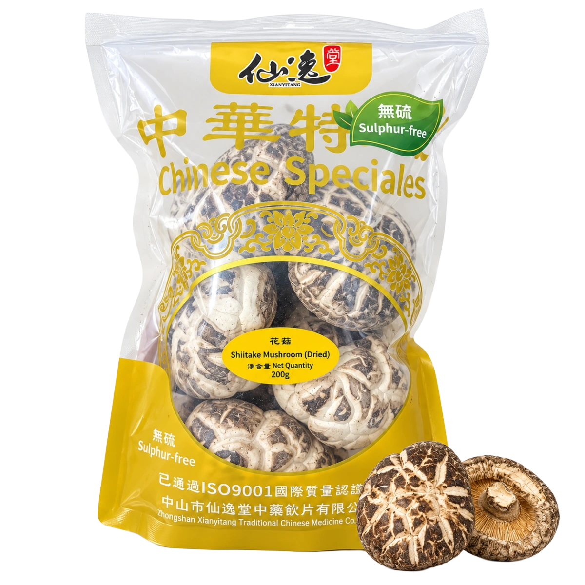 仙逸堂大花菇 200 g 真實商品主圖。