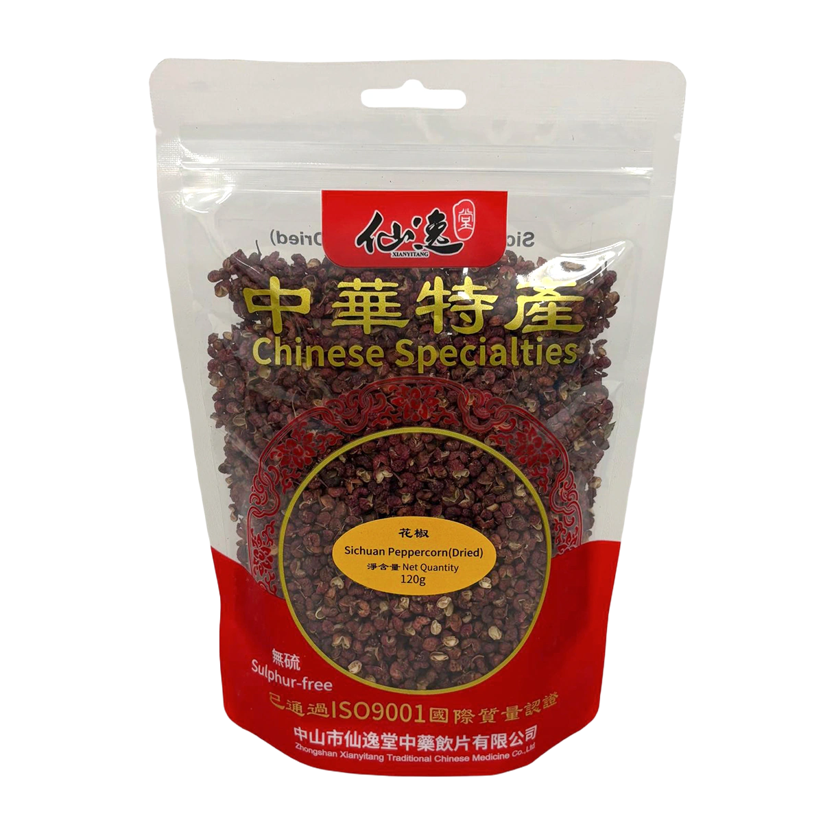 仙逸堂真實包裝：花椒 120 g