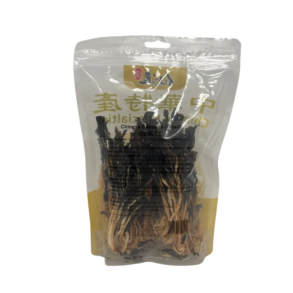 白菜幹 — 背面標籤