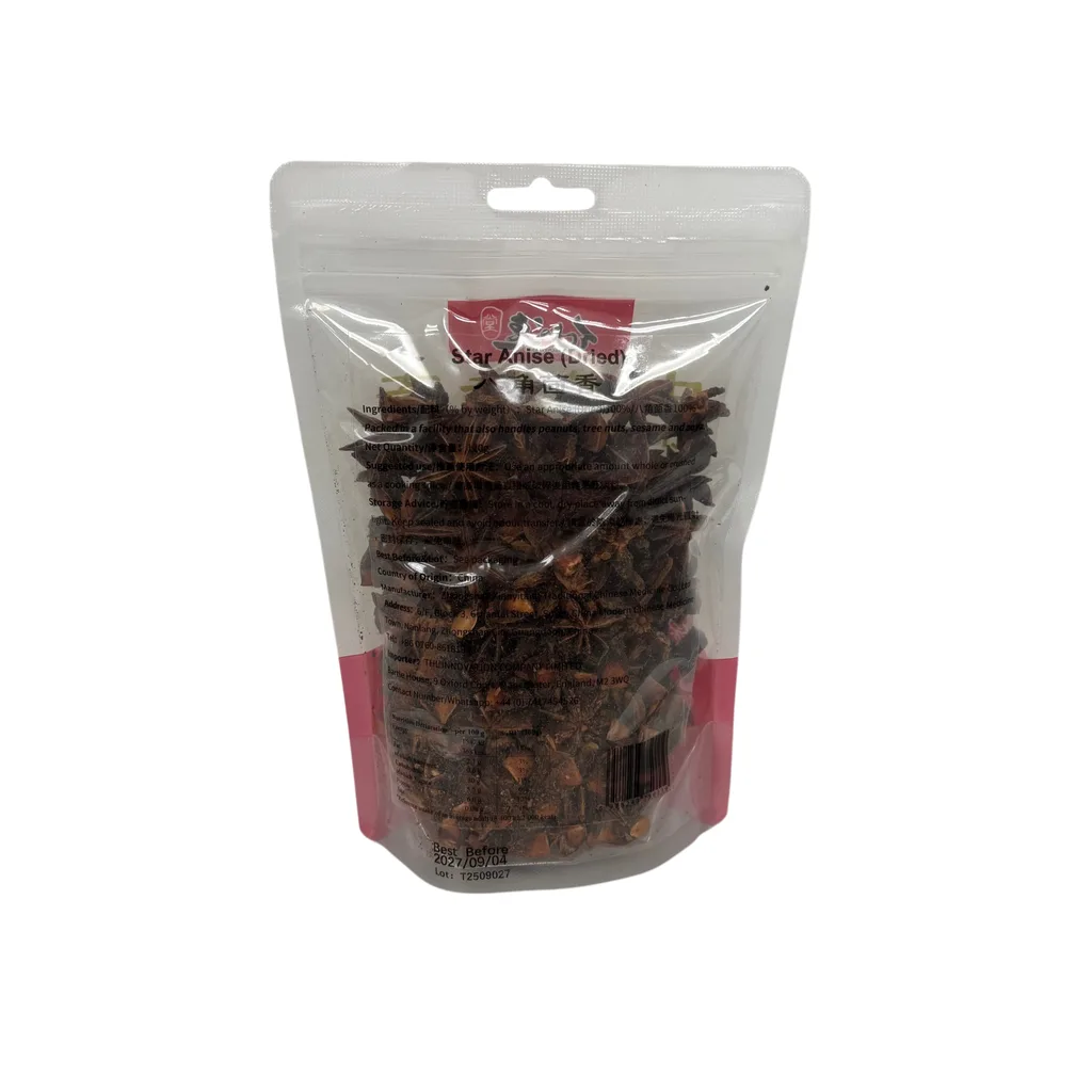 Star Anise (Dried) — Back label