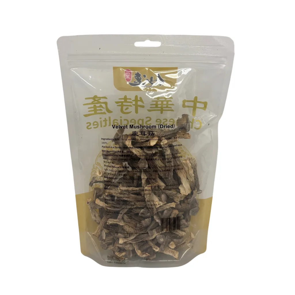 鹿茸菇 — 背面標籤